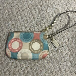 Coach Small MultiColor Wristlet